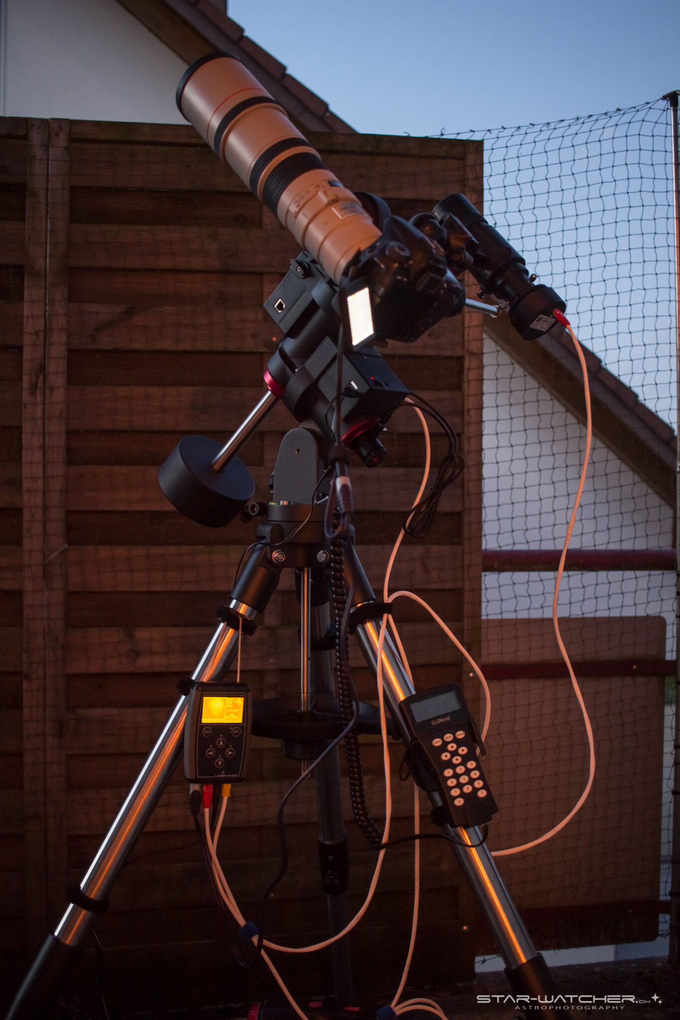 First Light iOptron GEM28 starwatcher.ch DSLR Astrophotography